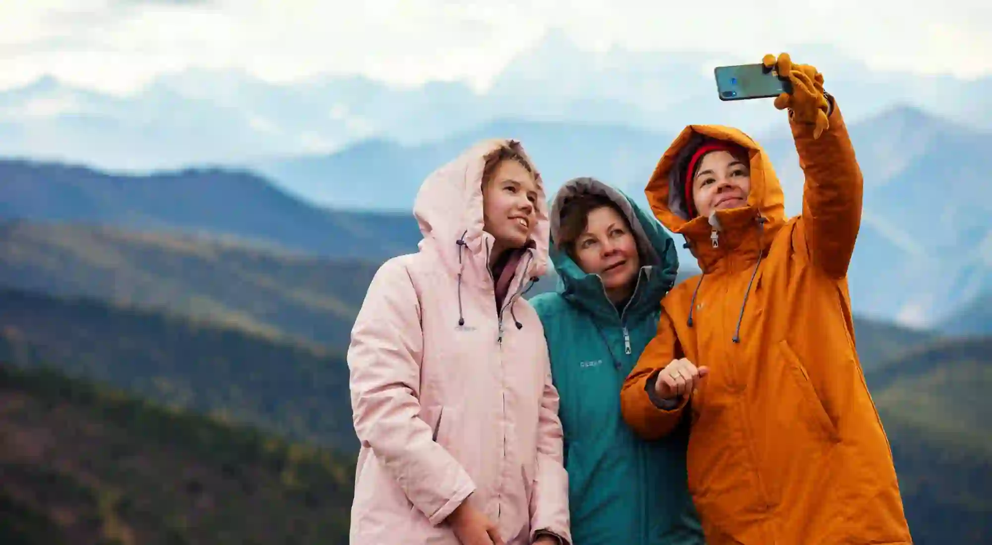 Селфи на перевале Ачик Алтай