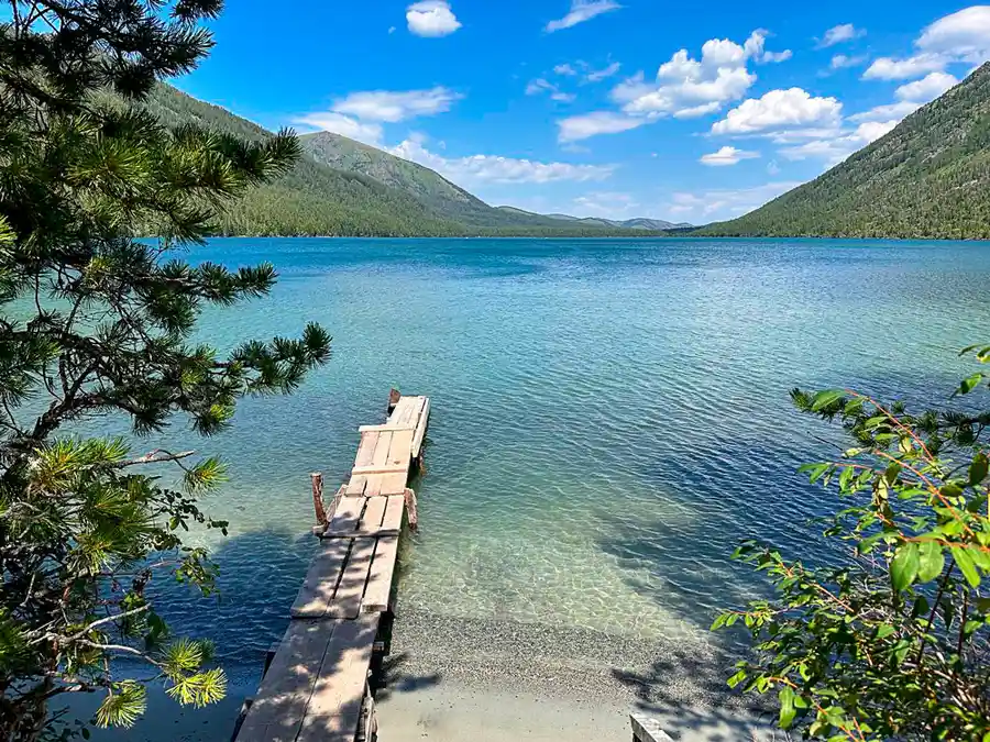 Мостик на Мультинское озере