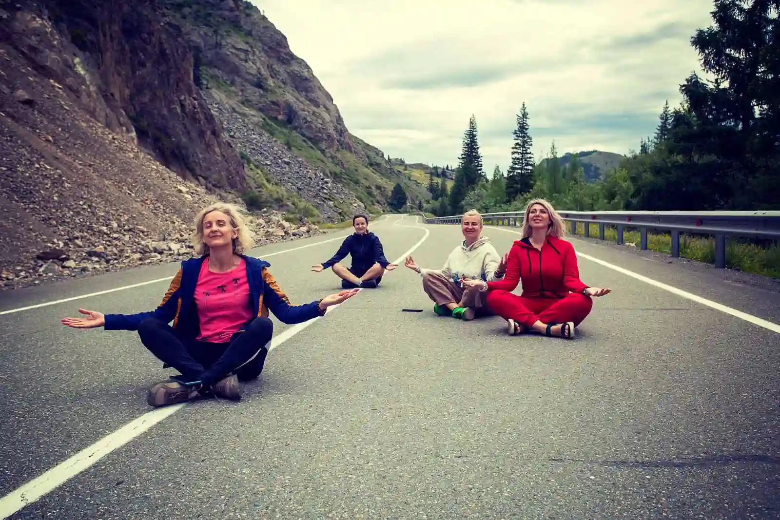 Дорога в горы Алтая