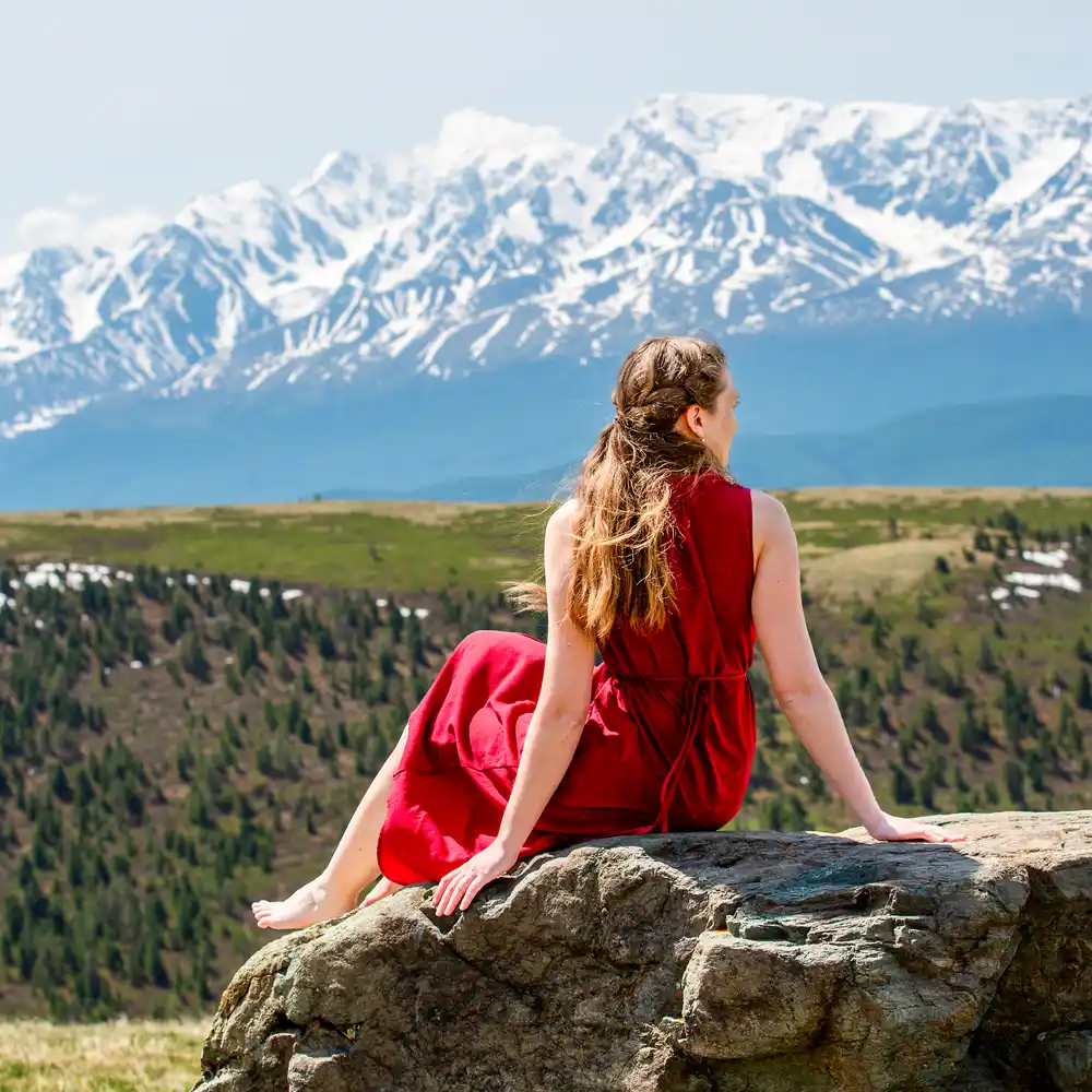 Вид на Северо-Чуйский с подъема на 9 ретранслятор